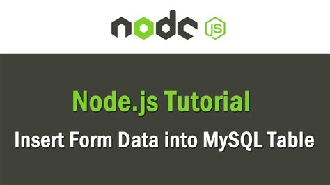 nodejs mysql insert json object.